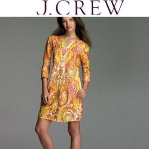 J.Crew Antonia Printed Linen Shift Dress